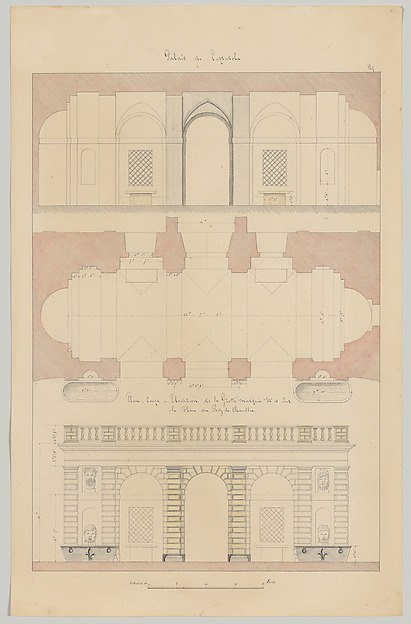 Grotto from the Gardens of the Farnese Palace at Caprarola, Preparatory Study for the 'Oeuvres Complètes de Jacques Barozzi de Vignole'