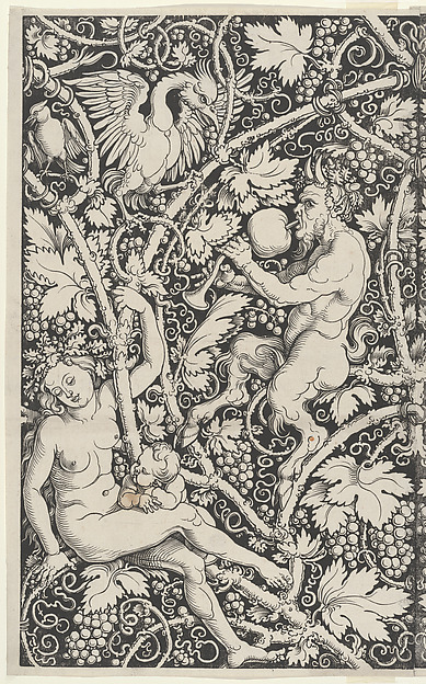 Wallpaper with Satyr Family