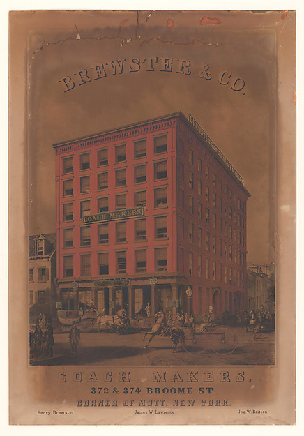 Brewster & Co. Coach Makers, 372 & 374 Broome St.