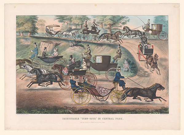 Fashionable "Turn-Outs" in Central Park