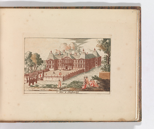 't Huis te Honslaarsdyk', in: Tooneel Der Voornaamste Nederlands Huizen, En Lust Hoven, Naar T Leven Afgebeeld