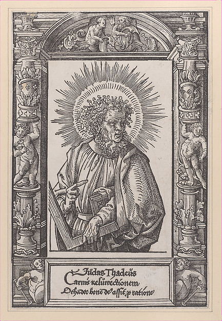 Judas Thaddaeus, from Christ and the Apostles by Jacob Cornelisz van Oostsanen