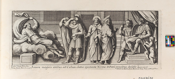 Saint Paul standing before the Proconsul, from a series of 15 plates, depicting Raphael's works for the Vatican stanze and the Sistine Chapel tapestries