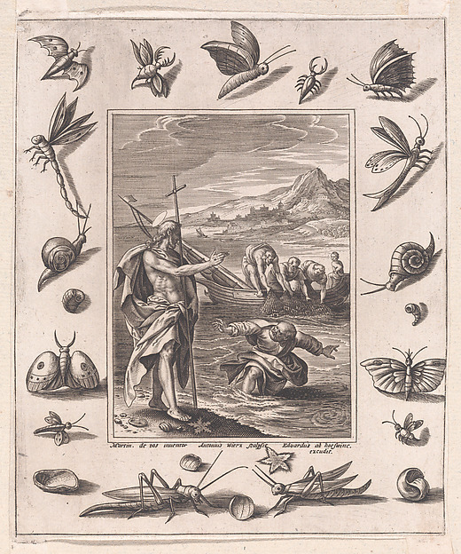 Christ Appearing to St. Peter [John 21:1-8] by Maerten de Vos
