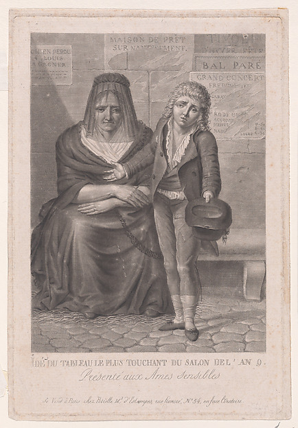 Idée du tableau le plus touchant du Salon de l’an 9 (La Pauvre rentière)