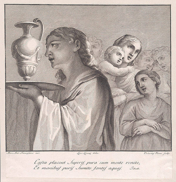 Madonna and child with singing figures in procession by Violante Vanni