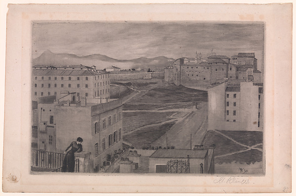 View from the Artist's Studio Window, Rome