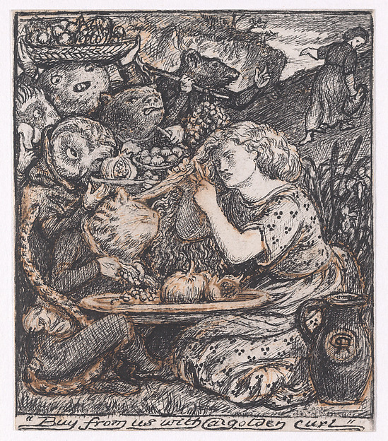 Buy from us with a golden curl, for "The Goblin Market"