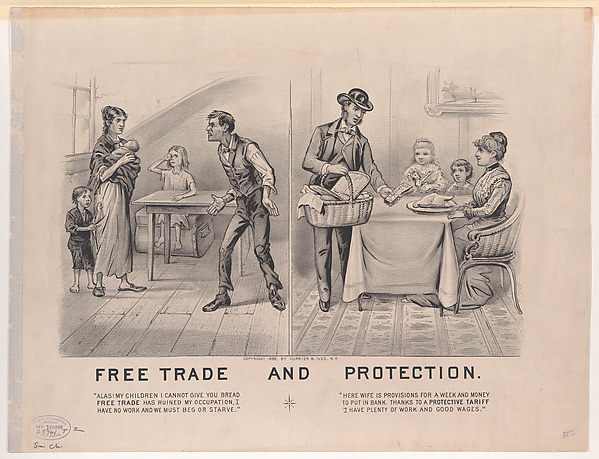 Currier & Ives, Free Trade and Protection