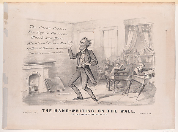 The Hand-Writing On the Wall, Or the Modern Belshazzar