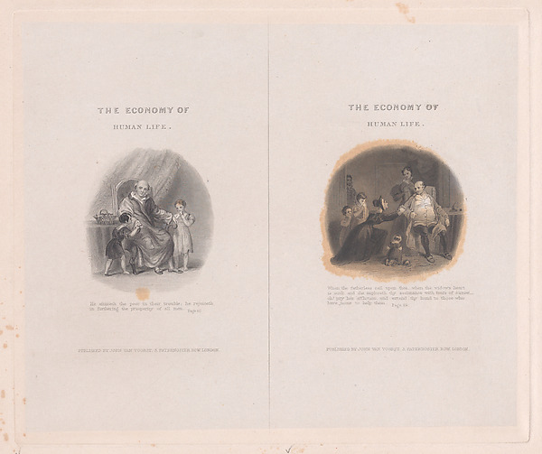 Two illustrations for "The Economy of Human Life"