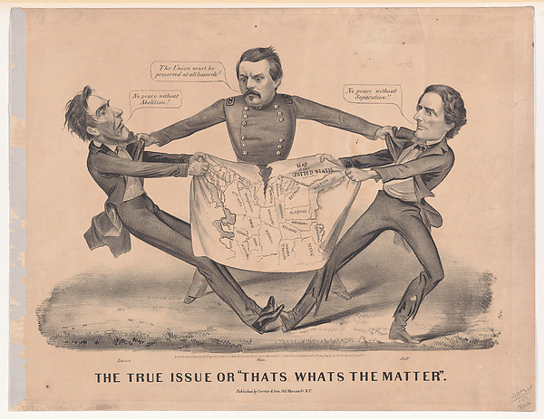 Currier & Ives, The True Issue or "Thats Whats the Matter"