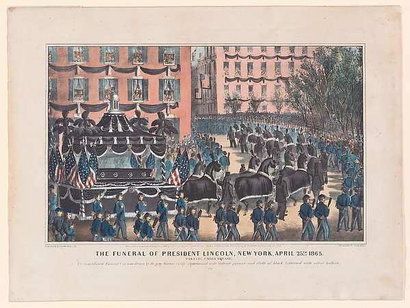 The Funeral of President Lincoln, New York, April 25th, 1865, Passing Union Square