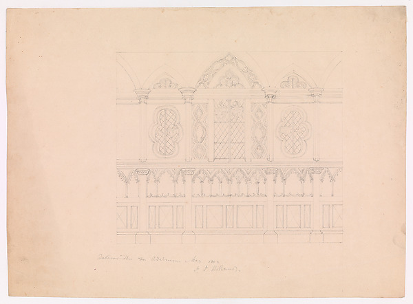 Design for a Side Chapel in the Gothic Style, for Adelmorn the Outlaw