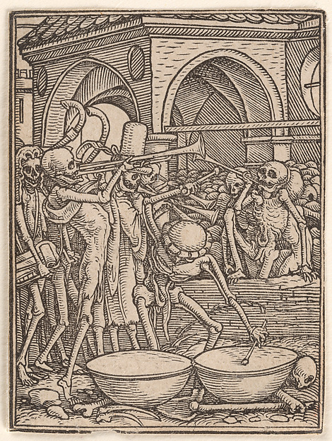Skeletons Making Music (or the Cemetery), from The Dance of Death