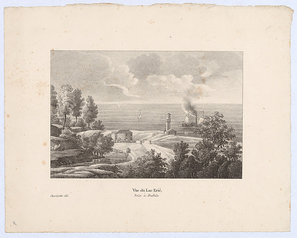 Vue du Lac Erié, Prise à Buffalo