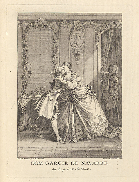 Dom Garcie de Navarre ou le prince Jaloux, from "Gravures de Boucher pour les Oeuvres de Molière" [Figures de Boucher pour Molière]