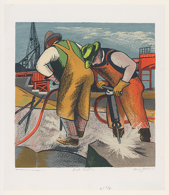 Rock Drillers by Harry Gottlieb, The Metropolitan Museum of Art