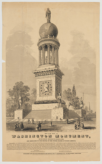 Plan of a Washington Monument by John William Orr, The Metropolitan Museum of Art