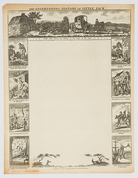 "The Entertaining History of Little Jack" [School piece or Penmanship sheet]