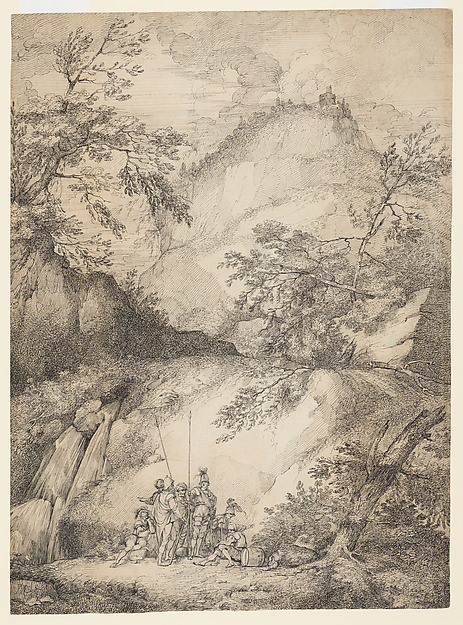 Banditti in a mountainous landscape