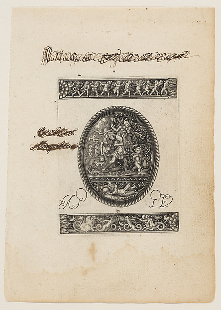 Oval Watch Case with Aeneas carrying Anchises, from a Series of Six Designs for Watch Cases