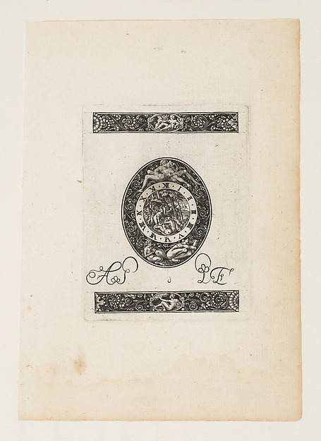 Oval Watch Plate with Diana and Actaeon, form a Series of Six Designs for Watch Cases