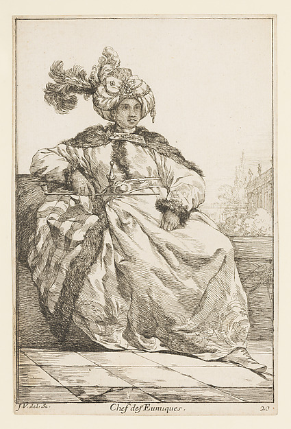 Chef des Eunuques (head of the Eunuchs), from the series "Caravane du Sultan à la Mecque..." (Caravan of a Sultan Going to Mecca)