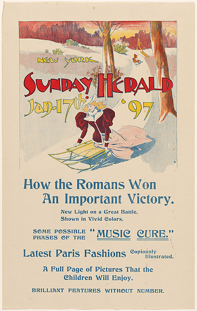 New York Sunday Herald, January 17th by Anonymous, American, 19th century, The Metropolitan Museum of Art