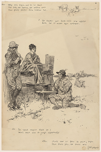 Illustration to a Pastoral Poem by Herrick