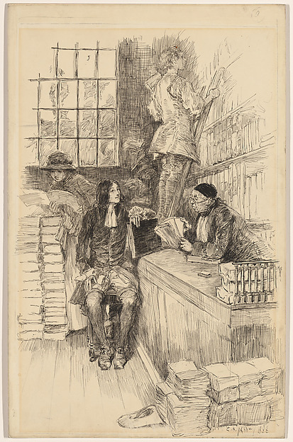 He went to Tonson, illustration to "The Noble Patron"