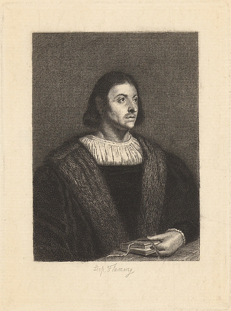 Jean Boccace, frontispiece from "The Decameron"