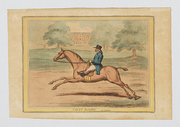 Count Roupee -- Vide Hyde Park by James Gillray, The Metropolitan Museum of Art