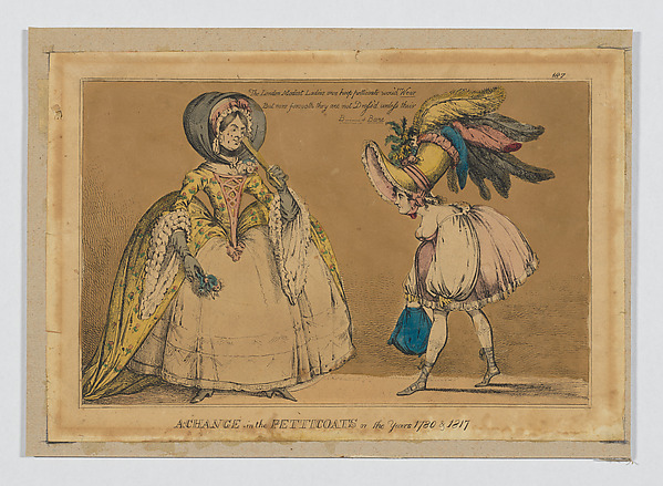 A Change in the Petticoats, or the Years 1780 &1817