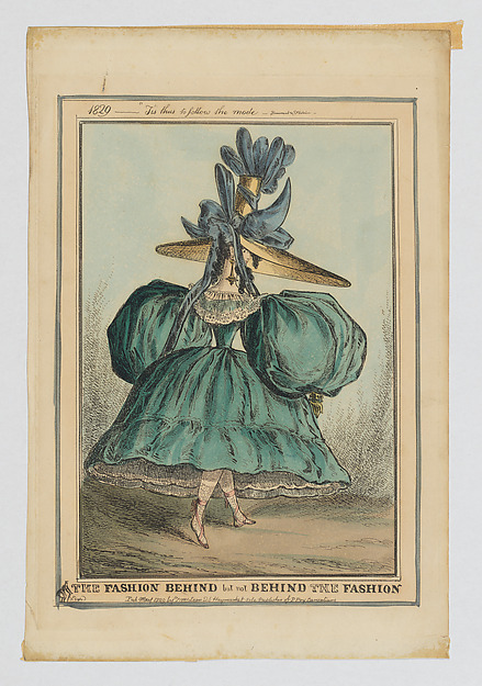 The Fashion Behind but not Behind the Fashion: 1829–T'is Thus to Follow the Mode