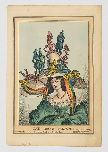 The Beau Monde: Our modern ladies heads are fill'd with Bows
