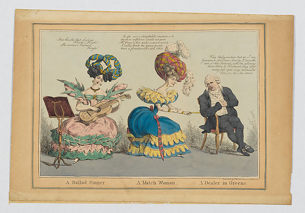 Ballad Singer, A Match Woman, A Dealer in Greens