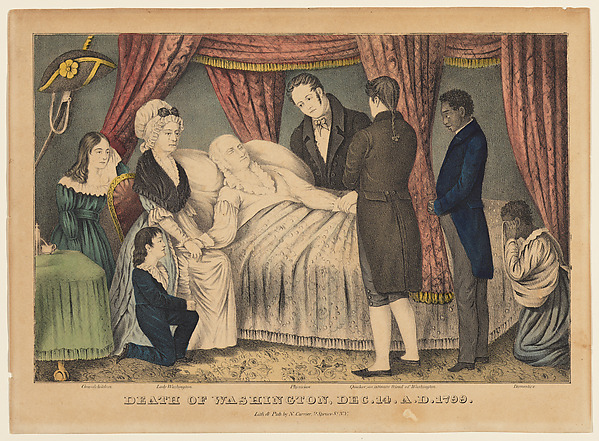Death of Washington, December 14, A.D. 1799 by Nathaniel Currier, The Metropolitan Museum of Art