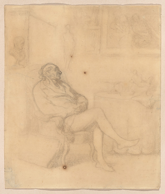 Honoré Daumier, The Connoisseur
