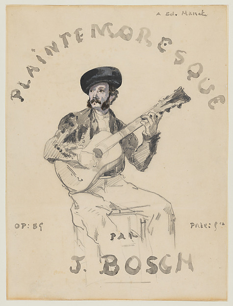 Plainte Moresque: Portrait of Jaime Bosch by Edouard Manet, The Metropolitan Museum of Art