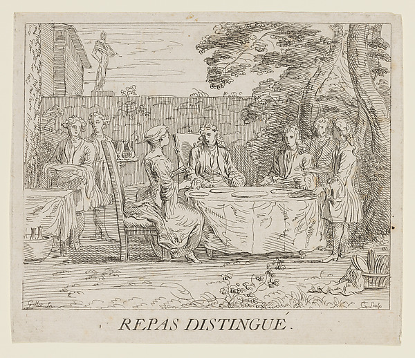 Anne Claude Philippe de Tubières, comte de Caylus, Elegant Repast