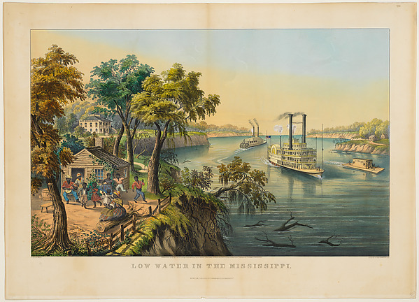 Low Water in the Mississippi by Frances Flora Bond Palmer, The Metropolitan Museum of Art