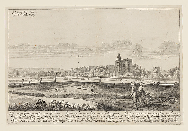 Ruins of the Castle of Brederode, from "Beschryvinge ende Lof der Stad Haerlem in Holland..."