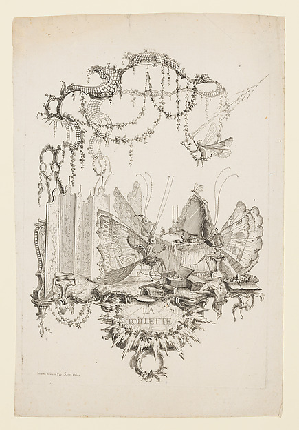 The Toilet (La Toilette), from Essai de Papilloneries Humaines par Saint Aubin