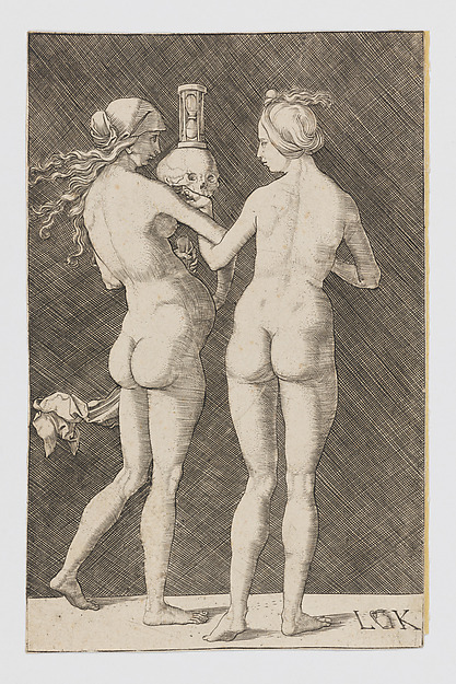 Two nude women