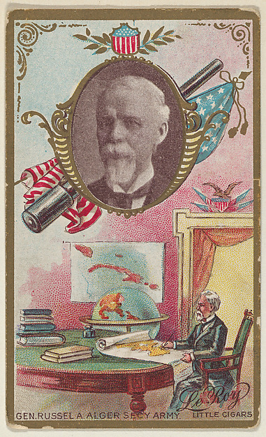 General Russell A. Alger, Secretary of the Army, from the "Generals" series (T63), issued by LeRoy Little Cigars