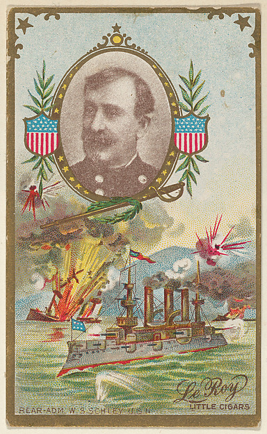 Real Admiral Winfield S. Schley, U.S. Navy, from the "Generals" series (T63), issued by LeRoy Little Cigars