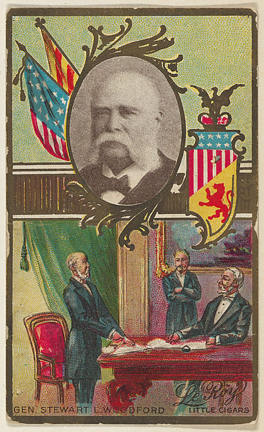 General Stewart L. Woodford, from the "Generals" series (T63), issued by LeRoy Little Cigars