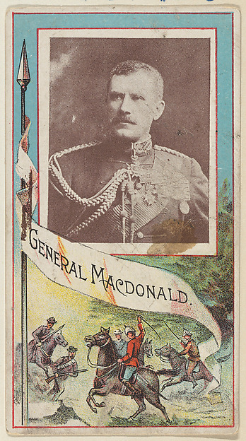 General MacDonald, from the "Generals" series (T64), issued by D.H. McAlpin & Co. Tobacco Company