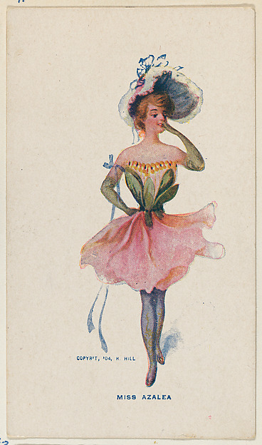Miss Azalea, from the "Girls and Men in Costume" series (T65), issued with Golden Eagle Cigars by I. Lewis & Co. by I. Lewis & Co., Newark, New Jersey, The Metropolitan Museum of Art